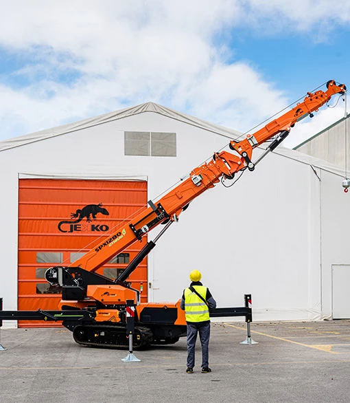 Jekko SPX 1280 spider crane - 8,000 kg max load, 26.7m height, Saudi Arabia